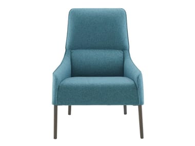 LONG ISLAND - Fabric armchair with armrests by Ligne Roset