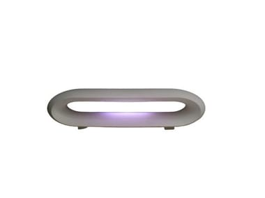LOOP - Polyethylene garden bench with light by Serralunga