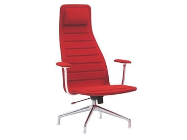 LOTUS (ATTESA) - Swivel fabric office chair with 4-Spoke base by Cappellini