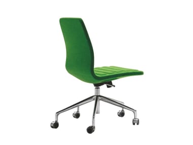 LOTUS LOW - Swivel office chair with castors by Cappellini