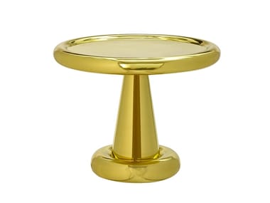 SPUN - Low round brass coffee table by Tom Dixon