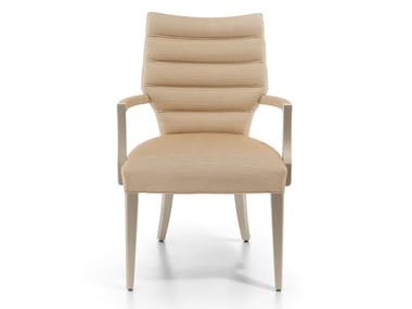 LUCREZIA - Fabric chair with armrests by Sicis