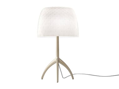 LUMIERE 30TH - LED blown glass and aluminium table lamp by Foscarini