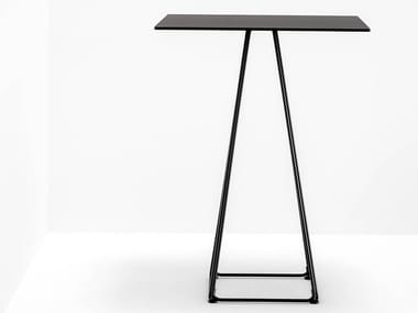 LUNAR 5444 - Square steel high table by Pedrali