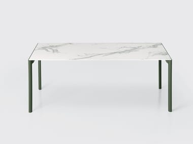 MAKI OUTDOOR - Extending rectangular Dekton¢ç garden table by Kristalia