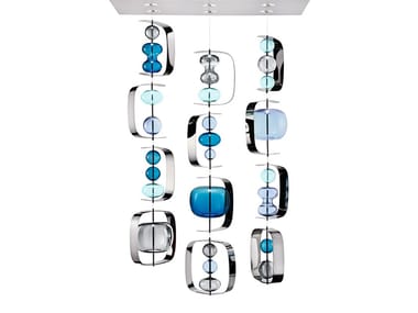 MANHATTAN - Venetian crystal pendant lamp by Barovier&Toso