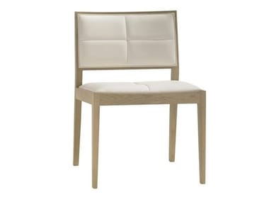 MANILA SI2130 - Upholstered oak chair with integrated cushion by Andreu World