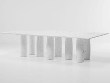 IL COLONNATO - Rectangular marble dining table by Kettal