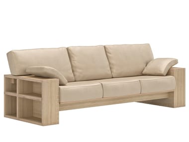 MARIYA SF2245 - 3 seater leather sofa by Andreu World