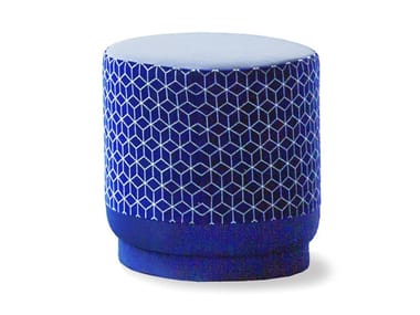 MARSHMELLOW - Round fabric pouf by Moroso