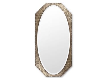 MARYLIN - Oval wall-mounted wrought iron mirror by Cantori