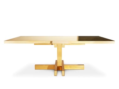 MASS 2.0 - Brass dining table by Tom Dixon