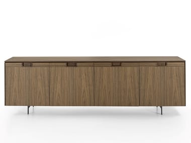 MATICS - Wooden sideboard with doors by Porada