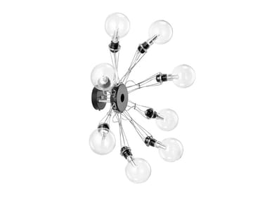 MATRIX OTTO P - LED dimmable glass and aluminium wall lamp by Lumina