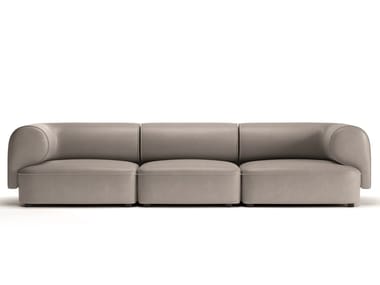 MELODY - 3 seater leather sofa by Natuzzi Italia