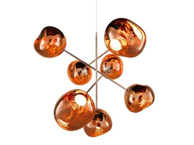 MELT LARGE - LED polycarbonate chandelier by Tom Dixon