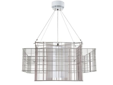 MESH CUBIC L - Metal pendant lamp by Forestier