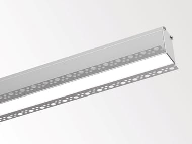 MICROLINE TRIMLESS - Ceiling mounted aluminium linear lighting profile for LED modules by Delta Light