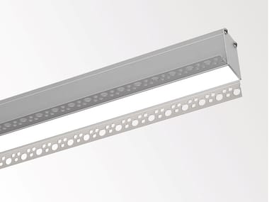 MICROLINE TRIMLESS WALL - Aluminium linear lighting profile for LED modules by Delta Light