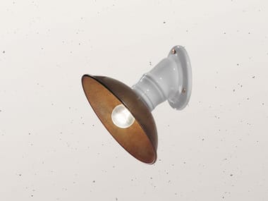 MINI 064.04 - LED brass wall lamp by Il Fanale