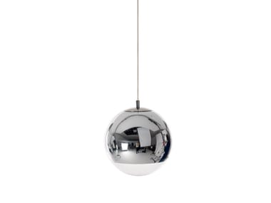 MIRROR BALL 25 - LED polycarbonate pendant lamp by Tom Dixon