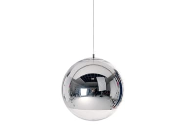 MIRROR BALL 50 - LED polycarbonate pendant lamp by Tom Dixon