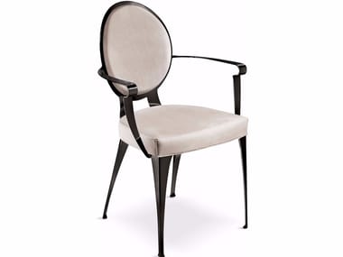 MISS - Upholstered chair with armrests by Cantori