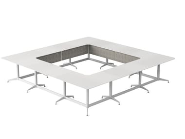 CIVIC - Modular square meeting table by Herman Miller