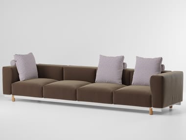 MOLO - 4 seater fabric garden sofa by Kettal
