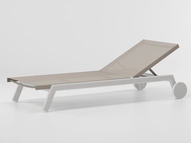 MOLO - Recliner sun lounger with castors by Kettal