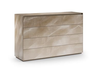 MONOLITE - Glass chest of drawers by Reflex