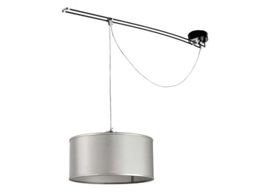 MOOVE - LED pendant lamp with fabric shade by Lumina