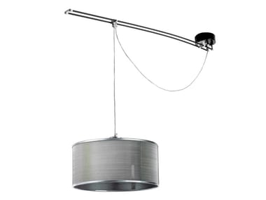 MOOVE - LED Suspension lamp with metal mesh lampshade by Lumina