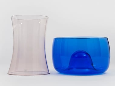 MURANO E - Set of Murano blown glass vases by Danese Milano