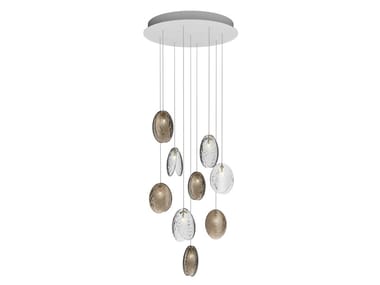 MUSSELS 9 - LED crystal pendant lamp by bomma