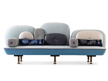 MY BEAUTIFUL BACKSIDE - Fabric bench with back by Moroso