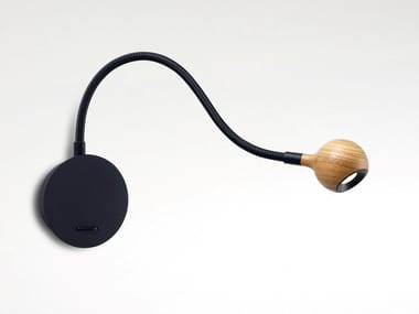 N¡Æ8 - LED metal reading lamp with swing arm by Marset