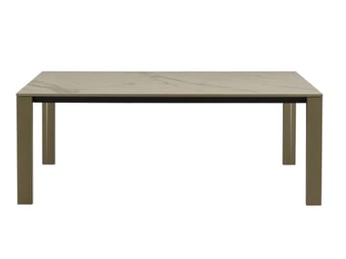 NAÏA - Extending rectangular porcelain stoneware dining table by Ligne Roset