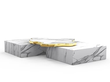 NAVARRA - Low marble coffee table for living room by Boca do Lobo
