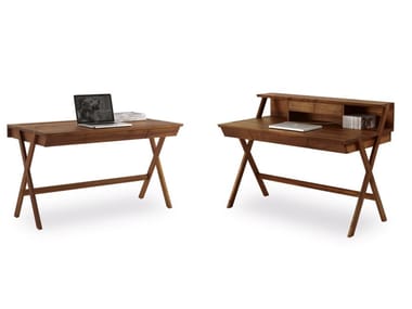 NAVARRA - Solid wood secretary desk with drawers by Riva 1920