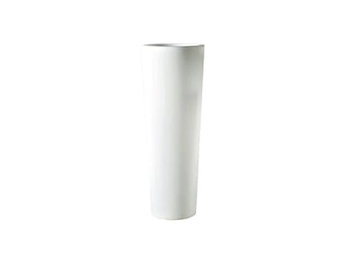 NEW POT - High round polyethylene garden vase by Serralunga