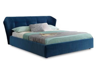 NEW YORK BOX - Upholstered fabric storage bed by Saba Italia