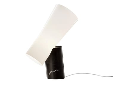 NILE - LED Nero Marquina marble and blown glass table lamp by Foscarini