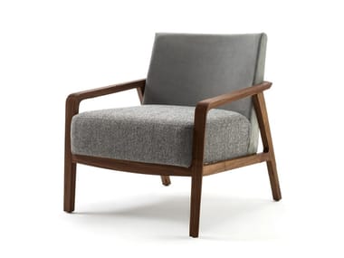 Nobl? - Fabric armchair with armrests by Riva 1920