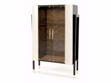 NOIR - Crystal bar cabinet by Turri
