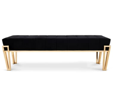 NUBIAN - Tufted upholstered velvet bench by Luxxu