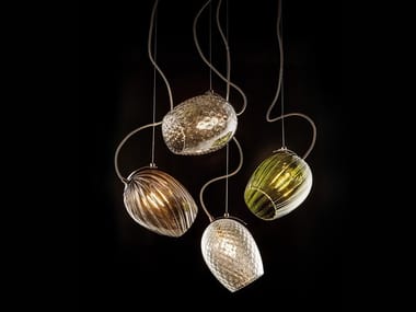 NUCE 4011/S - Blown glass pendant lamp by Italamp