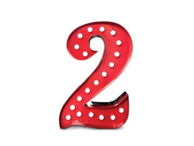 NUMBER 2 - Fluorescent Light letter by Delightfull