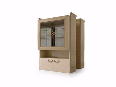 NUMERO TRE - Leather bar cabinet by Turri