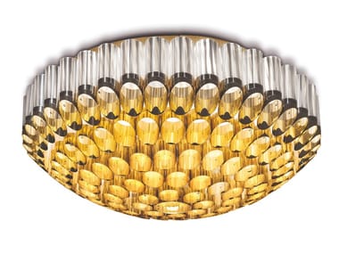 ODEON - Dimmable LED ceiling light in Goldflex¢ç and Lentiflex¢ç by Slamp